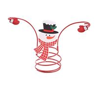 Zkydhbd Porta bottiglie di vino di Natale in vetro con pupazzo di neve Babbo Natale Holiday Cup Holder Cucina Storage Rack Sala da pranzo Decor Supporto per tazza