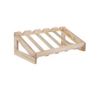 Zkydhbd Portabottiglie in legno massello naturale moderno Bucolico Case Pub Decorazione Multifunzionale Bottiglia Mensola Soluzione di Stoccaggio Vintage Cucina Pub Accessori