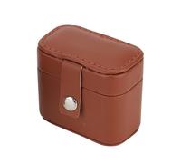 Zkydhbd Portagioie da viaggio Piccolo Portagioie Portatile Organizzatore di Cuoio DELL'UNITÀ di elaborazione Orecchini Collana