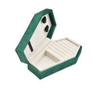 Zkydhbd Portagioie portatile a forma di bara Scatola di monili leggera collana organizzatore scatola di visualizzazione regali per ragazze donne anelli titolare per collana display accessori per la