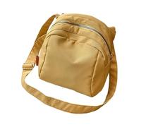 Zkydhbd Pratica borsa a tracolla Oxfords con ampie tasche interne tracolla ergonomica regolabile resistente all'usura borsa a tracolla leggera per donne uomini, Giallo, One Size