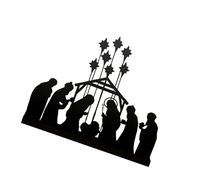 Zkydhbd Presente statua in ferro stile piatto ornamento adatto per occasioni religiose e fedeli destinatari statua in ferro