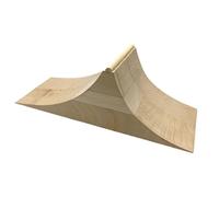 Zkydhbd Rampe realistiche per esercizi di skateboard con le dita, base sicura per adulti appassionati di gioco creativo Rampe in legno per skateboard