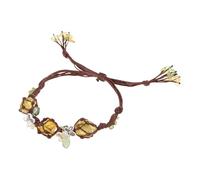 Zkydhbd Rete tessuta con pietre preziose per gli amanti della moda intrecciato Handchain Fluorite Crystal Stone Wristband gioielli braccialetto di cristallo