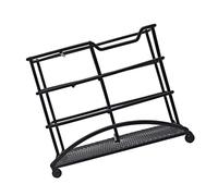 Zkydhbd Robusto scaffale di stoccaggio del metallo per il garage domestico con rivestimento antiruggine Facile montaggio più livelli Organizzatori di risparmio di spazio Scaffale multifunzionale del