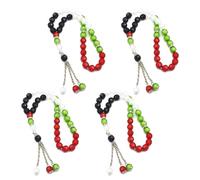 Zkydhbd Rosario cattolico in acrilico con perline di preghiera cattolica, 2/4 pezzi, Misura unica, come descritto