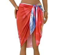 Zkydhbd Sarong Costume da bagno Coverup per le donne Spiaggia Lato Cravatta Wrap Gonna Sciarpa Trasparente Costumi Da Bagno Copri-Ups Sciarpa Copertura Up
