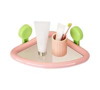 Zkydhbd Scaffale da bagno a parete con ventosa, design triangolare, senza trapano, asciugatura rapida, per uso in cucina e in cucina, installazione rapida