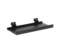 Zkydhbd Scaffali a parete pratici dello scaffale di stoccaggio del supporto degli scaffali neri robusti di Slatwall del metallo per le scarpe e gli accessori