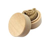Zkydhbd Scatola di visualizzazione degli anelli di legno per fidanzamento e anniversario elegante scatola di presentazione dei gioielli incompiuti porta fedi nuziali incompiute imballaggio sostenibile
