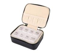 Zkydhbd Scatola organizer per gioielli con scomparti, custodia impermeabile in pelle PU per orecchini, bracciali, collane, portagioie resistente all'usura, Misura unica, come descritto