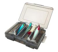 Zkydhbd Scatola per attrezzatura da pesca a doppio lato, organizer per esche a testa rotante per esche da pesca, contenitore per esche facile da usare