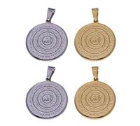 Zkydhbd Set di 4 ciondoli multiuso a forma di occhio in acciaio inox robusto con cultura egiziana, pratici ed eleganti, da indossare tutti i giorni