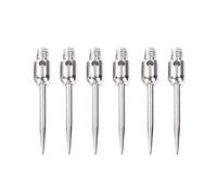 Zkydhbd Set di 6 punte convertitrici in acciaio per freccette con filettatura 2BA, adatte per freccette con punta in acciaio e accessori per freccette con punta morbida