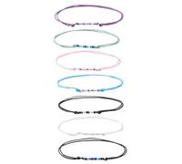 Zkydhbd Set di 7 braccialetti intrecciati a mano alla moda artistici braccialetti intrecciati a mano braccialetto intrecciato per colore e fascino accessori da polso alla moda