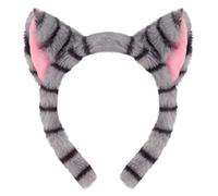 Zkydhbd Set di costumi per gatti con orecchie di gatto, fascia per coda e papillon, tutù, adesivi per il viso, costume cosplay per Halloween, festa di Natale, Halloween, cosplay