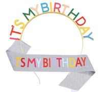 Zkydhbd Set di fasce per capelli multifunzionali con fascia per capelli, copricapo creativo per feste divertenti, foto di compleanno per bambini