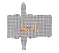 Zkydhbd Set di fogli di tela in maglia acrilica multiuso per ricamo e lavoro a maglia borsa a tracolla borsa per fare accessori artigianali fogli di tela acrilica a rete per borsa borsa, Set 2 Large