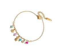 Zkydhbd Spring Inspire - Ciondolo regolabile a forma di fiore, con struttura in acciaio INOX, Misura unica, come descritto