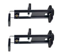 Zkydhbd Supporto estensibile per tablet con doppi fori per viti da 1/4 e cuscinetto in silicone antiscivolo per dispositivo sicuro che blocca il supporto del telefono