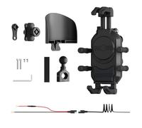 Zkydhbd Supporto per telefono da moto con ricarica da 15 W e porta USB C veloce antifurto