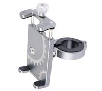 Zkydhbd Supporto per telefono in alluminio per biciclette rimovibili con rotazione a 360 gradi, per moto e bici, resistente alla ruggine