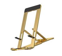 Zkydhbd Supporto pieghevole in alluminio regolabile con cuscinetto in silicone antiscivolo per smartphone tablet da 4 a 12 pollici facile visualizzazione supporto pieghevole per tablet telefono