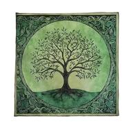 Zkydhbd Tarocchi Tovaglia Altari Panno Grande Albero Modello Astrologia Tovaglia Divinazioni Carta Panno Arazzo Decorazione Della Parete Grande Albero Modello Tarocchi Carta Spirituale Deckcloth
