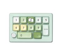 Zkydhbd Tastiera meccanica 2.4Ghz 3Modes di gioco della piccola tastiera programmabile 12 con la retroilluminazione ed i tasti di scelta rapida personalizzabili Tastiera meccanica su misura