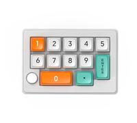 Zkydhbd Tastiera meccanica 2.4Ghz 3Modes di gioco della piccola tastiera programmabile 12 con la retroilluminazione ed i tasti di scelta rapida personalizzabili Tastiera meccanica su misura