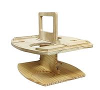 Zkydhbd Tavolo pieghevole portatile da esterno con supporto in vetro per bottiglie di vino rack di stoccaggio stand maniglia superiore staccabile frutta scrivania vassoio supporto in vetro