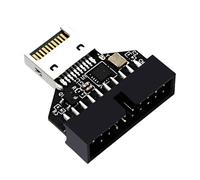 Zkydhbd USB3.2 Tipo E 20Pin a USB 19P Telaio Anteriore USB Tipo C Adattatore di Estensione Per Schede Madri Desktop Per PC Schede Madri Verticali Connettori Adattatore