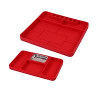 Zkydhbd Vassoio portautensili in silicone con potenti magneti e antiscivolo, adatto per tecnici professionisti, hobbisti, tappetino antiscivolo