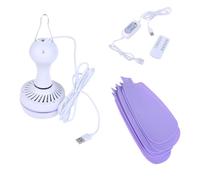 Zkydhbd Ventilatore da appendere ricaricabile da 17,7 pollici Dispositivo di raffreddamento portatile 4 velocità regolabili Funzione timer Funzionamento USB Interno Esterno USB Ventilatore appeso con