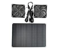 Zkydhbd Ventilatore di scarico a energia solare 15W/12V set aggiornamenti rinnovabili Ventilatore di scarico solare set per la ventilazione del pollo della stanza degli animali domestici