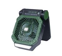 Zkydhbd Ventilatore portatile a energia solare con luce LED 4 velocità regolabili Funzione timer per campeggio all'aperto tenda da pesca utilizzare refrigeratori ventilatore a batteria all'aperto con