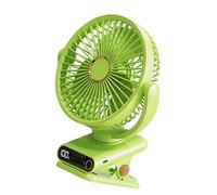 Zkydhbd Ventilatore ricaricabile a clip da scrivania con 5 impostazioni di velocità 2000 mAh batteria ricaricabile USB ventilatore per ufficio auto campeggio passeggini passeggini per bambini