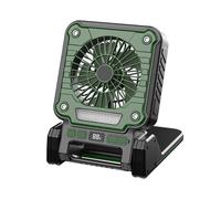 Zkydhbd Ventilatore solare esterno a velocità multipla ricarica USB pieghevole USB luce integrata per campeggio attività spiaggia ventilatore solare