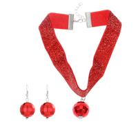 Zkydhbd Vintage Mirrorball Orecchini Collane Per Le Donne Illuminano Palline Discoteca Collane Set Per Partito Orecchio Ciondolo Set Orecchini Unici, Misura unica, come descritto, come descritto