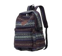 Zkydhbd Zaino alla moda e funzionale stile etnico borsa per la scuola borse per libri per adulti ideale per spostamenti quotidiani e avventura zaino per uso quotidiano, B