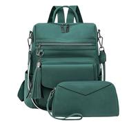 Zkydhbd Zaino per la scuola per studenti Zaino retrò con nappe Zaini di grande capacità Borsa in pelle PU Borsa a tracolla Borsa da viaggio retrò Borsa per studenti Scuola di grande capacità Zaini