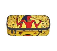 Zkyfll Antico Egitto Tribe Series stampa grande capacità matita caso sacchetto organizzatore portatile borsa trucco borsa cosmetica