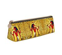 zkyfll Antico Egitto Tribe Series stampa personalizzata Astuccio in pelle matita sacchetto cancelleria organizzatore trucco Bag