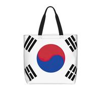 zkyfll Bandiera della Repubblica di Corea stampa Tote Bag per le donne Borsa per la spesa riutilizzabile Grande borsa da spiaggia Viaggi Vacanze Lavoro