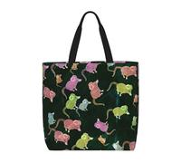 zkyfll Borsa tote da donna con stampa a topo carina borsa per la spesa riutilizzabile grande borsa da spiaggia viaggi vacanze lavoro