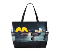 zkyfll UFO at night stampa grande borsa da spiaggia impermeabile per donne Tote Bag per viaggio vacanza divertente borsa da viaggio