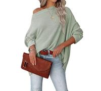 ZKYUCH Donna Maglia Top Waffle Cross Spalla Autunno Regolare Top,Color5,L