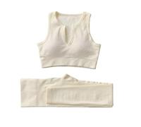 ZKYUCH Reggiseno Sportivo sul Retro, Gilet con Scollo A U, Maglia Senza Cuciture, Completo da Yoga Fitness Ad Asciugatura Rapida, Set da Due Pezzi per Donna,Colore9,M