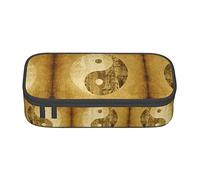 ZKZBDPLK Astuccio a strati ad alta capacità con stampa del cervello sinistro e destro, versatile, con stampa completa, realizzato in resistente tessuto Oxford, Simbolo Yin Yang, Taglia unica, Set di