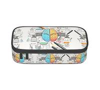 ZKZBDPLK Astuccio a strati ad alta capacità, con stampa di cervello umano, versatile, con stampa completa, realizzato in resistente tessuto Oxford, Cervello umano, Taglia unica, Set di zaini per la